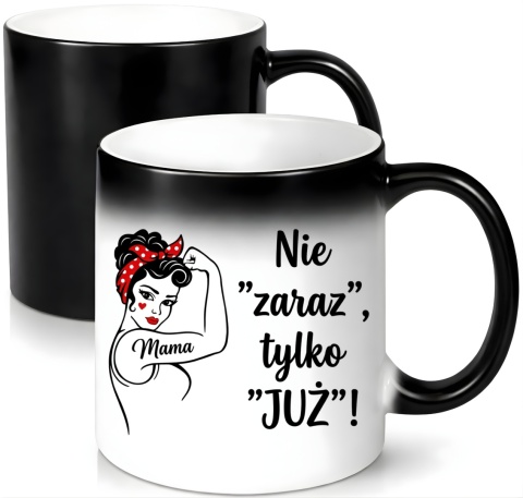 Kubek magiczny z nadrukiem prezent dla MAMY Dzień Matki Mama Teściowa