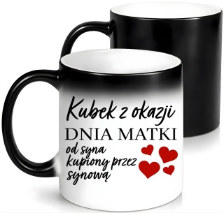 Kubek magiczny z nadrukiem prezent dla MAMY Dzień Matki Mama Teściowa