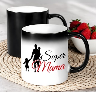Kubek magiczny z nadrukiem prezent dla MAMY Dzień Matki Mama Teściowa