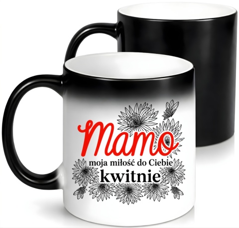 Kubek magiczny z nadrukiem prezent dla MAMY Dzień Matki Mama Teściowa