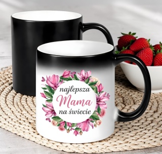 Kubek magiczny z nadrukiem prezent dla MAMY Dzień Matki Mama Teściowa