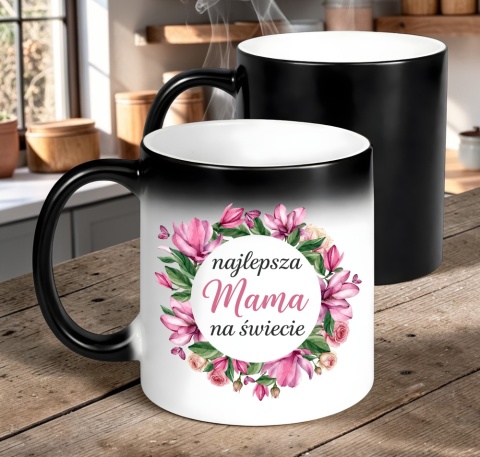 Kubek magiczny z nadrukiem prezent dla MAMY Dzień Matki Mama Teściowa