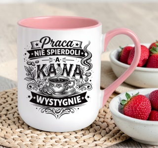 Kubek z nadrukiem śmieszny prezent dla Koleżanki z pracy Dziewczyny Mamy