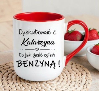 Kubek z nadrukiem śmieszny prezent dla Szefowej Koleżanki Żony z imieniem