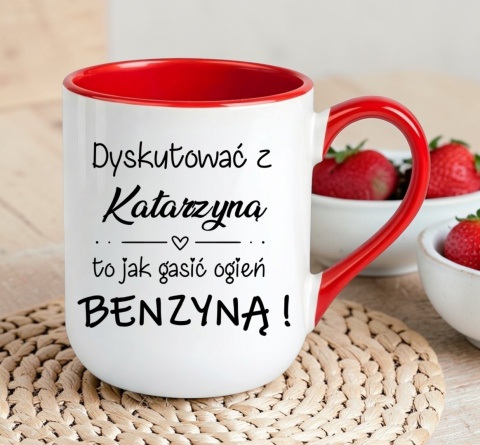 Kubek z nadrukiem śmieszny prezent dla Szefowej Koleżanki Żony z imieniem