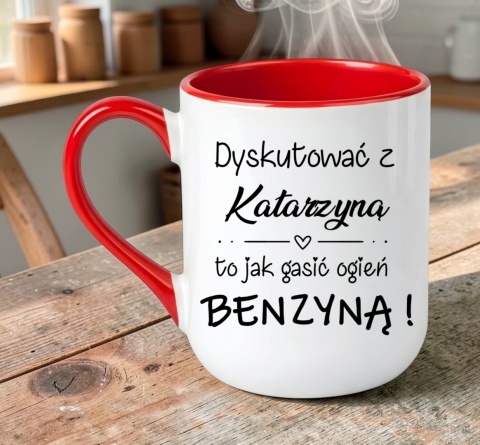 Kubek z nadrukiem śmieszny prezent dla Szefowej Koleżanki Żony z imieniem