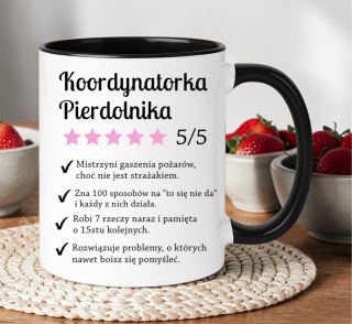Kubek z nadrukiem śmieszny prezent dla Żony Mamy Koleżanki Szefowej