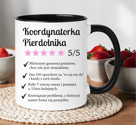 Kubek z nadrukiem śmieszny prezent dla Żony Mamy Koleżanki Szefowej