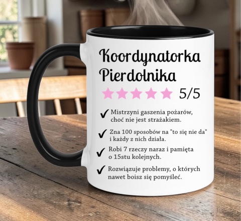 Kubek z nadrukiem śmieszny prezent dla Żony Mamy Koleżanki Szefowej