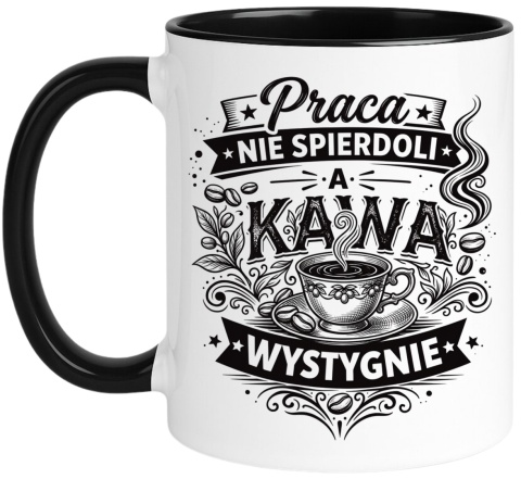 Kubek z nadrukiem śmieszny tekst prezent dla Koleżanki Kolegi z pracy
