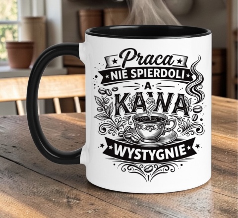 Kubek z nadrukiem śmieszny tekst prezent dla Koleżanki Kolegi z pracy