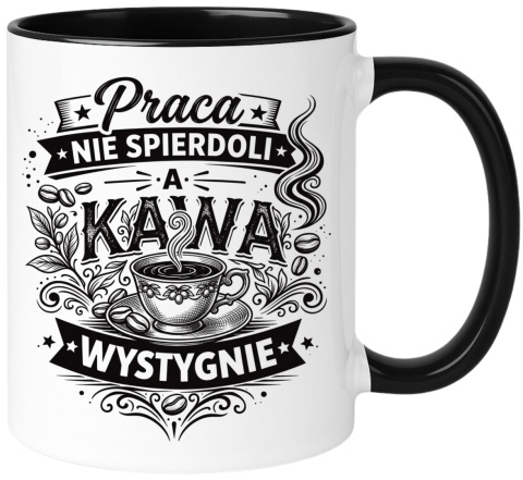 Kubek z nadrukiem śmieszny tekst prezent dla Koleżanki Kolegi z pracy