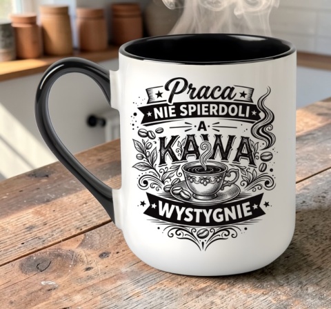 Kubek z nadrukiem śmieszny tekst prezent dla Koleżanki Kolegi z pracy