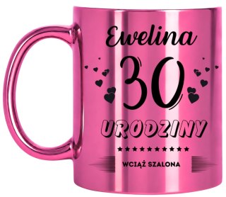 KUBEK PREZENT NA 30 URODZINY KOBIETY KOLEŻANKI MAMY Z DOWOLNYM IMIENIEM