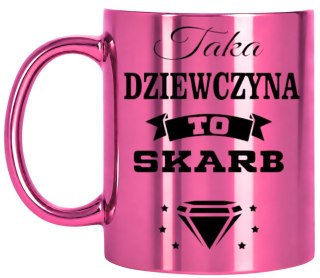 KUBEK RÓŻOWY PREMIUM DLA ŻONY KOLEŻANKI DZIEWCZYNY WALENTYNKI URODZINY