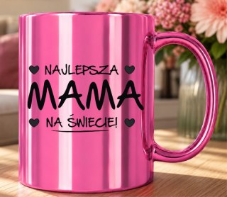 KUBEK RÓŻOWY PREMIUM Z NADRUKIEM DLA MAMY TEŚCIOWEJ PREZENT DZIEŃ MATKI