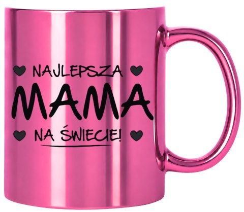 KUBEK RÓŻOWY PREMIUM Z NADRUKIEM DLA MAMY TEŚCIOWEJ PREZENT DZIEŃ MATKI