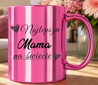 KUBEK RÓŻOWY PREMIUM Z NADRUKIEM DLA MAMY TEŚCIOWEJ PREZENT DZIEŃ MATKI