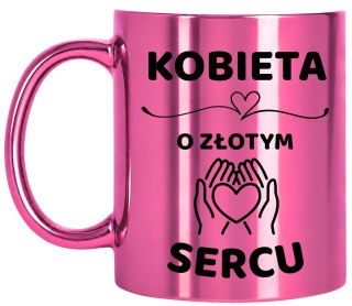 Kubek różowy z dedykacją wyjątkowy prezent dla KOBIETY MAMY KOLEŻANKI