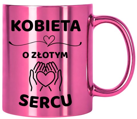 Kubek różowy z dedykacją wyjątkowy prezent dla KOBIETY MAMY KOLEŻANKI