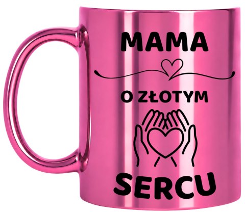 Kubek różowy z dedykacją wyjątkowy prezent dla MAMY