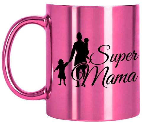 Kubek różowy z nadrukiem prezent dla MAMY Dzień Matki Mama Teściowa