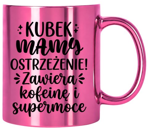Kubek różowy z nadrukiem prezent dla MAMY Dzień Matki Mama Teściowa