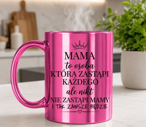 Kubek różowy z nadrukiem prezent dla MAMY Dzień Matki Mama Teściowa