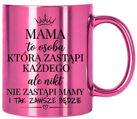 Kubek różowy z nadrukiem prezent dla MAMY Dzień Matki Mama Teściowa
