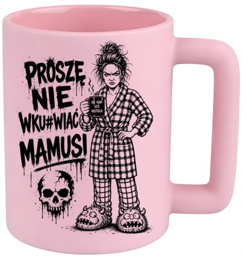 Kubek 400ml DUŻY z nadrukiem prezent dla MAMY Dzień Matki Mama Teściowa
