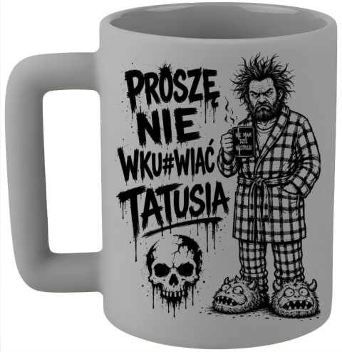 Kubek 400ml DUŻY z nadrukiem prezent dla TATY Teścia Dzień Ojca Tata