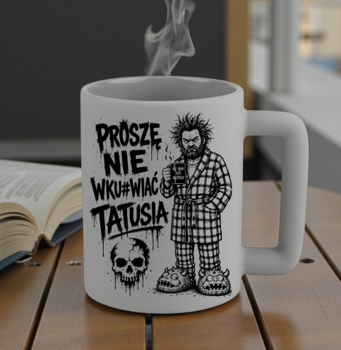 Kubek 400ml DUŻY z nadrukiem prezent dla TATY Teścia Dzień Ojca Tata
