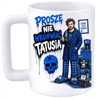 Kubek 400ml DUŻY z nadrukiem prezent dla TATY Teścia Dzień Ojca Tata