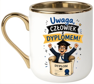 Kubek PREMIUM prezent Pan MAGISTER z Dyplomem upominek zakończenie studiów