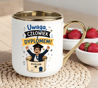 Kubek PREMIUM prezent Pan MAGISTER z Dyplomem upominek zakończenie studiów