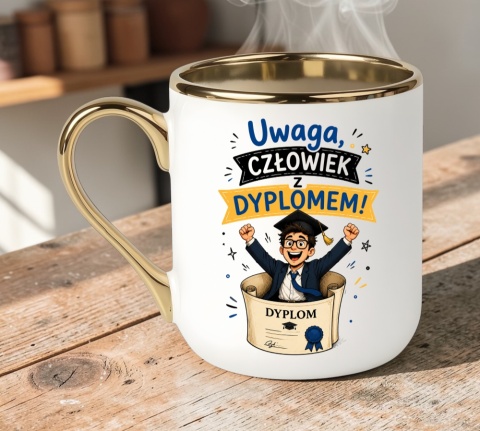 Kubek PREMIUM prezent Pan MAGISTER z Dyplomem upominek zakończenie studiów