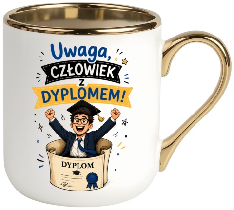 Kubek PREMIUM prezent Pan MAGISTER z Dyplomem upominek zakończenie studiów