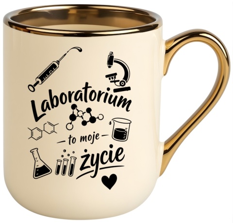 Kubek PREMIUM z nadrukiem śmieszny prezent - Laboratorium to moje życie