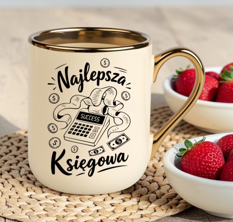 Kubek PREMIUM z nadrukiem śmieszny prezent dla Księgowej