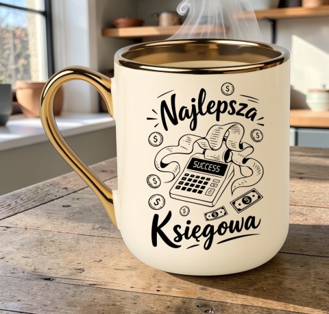 Kubek PREMIUM z nadrukiem śmieszny prezent dla Księgowej