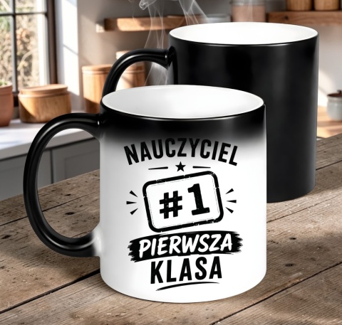 Kubek magiczny oryginalny prezent Dzień Nauczyciela koniec Roku Szkolnego