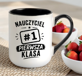 Kubek z nadrukiem śmieszny prezent Dzień Nauczyciela koniec Roku Szkolnego