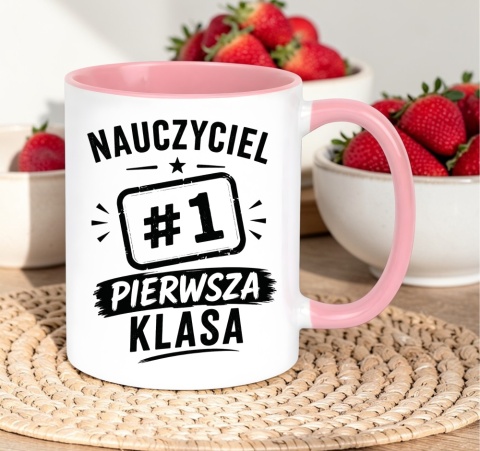 Kubek z nadrukiem śmieszny prezent Dzień Nauczyciela koniec Roku Szkolnego