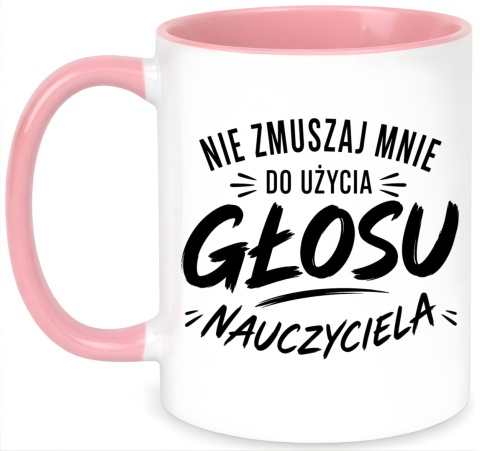 Kubek z nadrukiem śmieszny prezent Dzień Nauczyciela koniec Roku Szkolnego