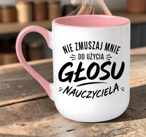 Kubek z nadrukiem śmieszny prezent Dzień Nauczyciela koniec Roku Szkolnego