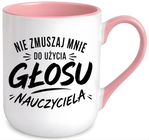 Kubek z nadrukiem śmieszny prezent Dzień Nauczyciela koniec Roku Szkolnego