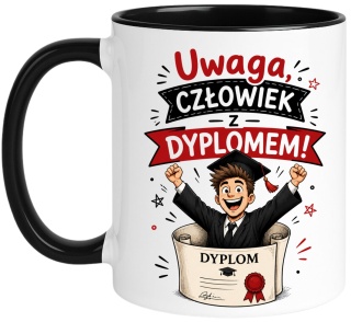 Kubek prezent Pan MAGISTER śmieszny nadruk upominek zakończenie studiów