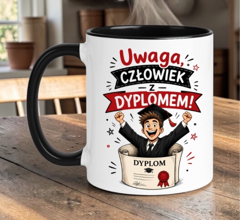 Kubek prezent Pan MAGISTER śmieszny nadruk upominek zakończenie studiów