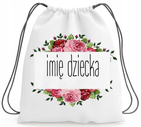 Worek na buty kapcie Plecak do Szkoły Przedszkola z imieniem Dziecka wzory