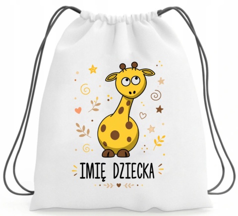 Worek na buty kapcie Plecak do Szkoły Przedszkola z imieniem Dziecka wzory